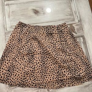 Princess Polly Size Six Cheetah Skirt